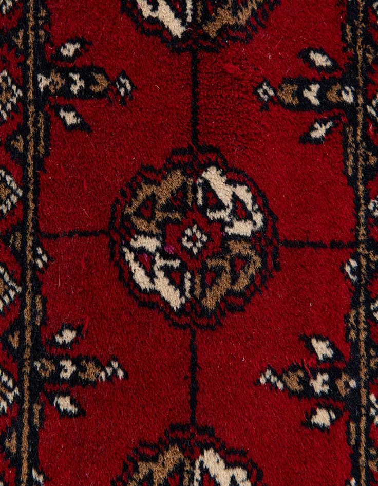 Detail image of  1' 7 x 2' 1  Hand Knotted Bokhara Wool Square Rug