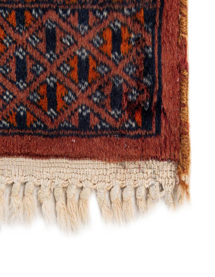 Detail image of  2' 1 x 2' 1  Hand Knotted Bokhara Oriental Wool Square Rug