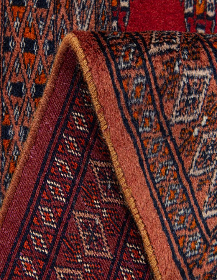 Detail image of  2' 1 x 2' 1  Hand Knotted Bokhara Oriental Wool Square Rug
