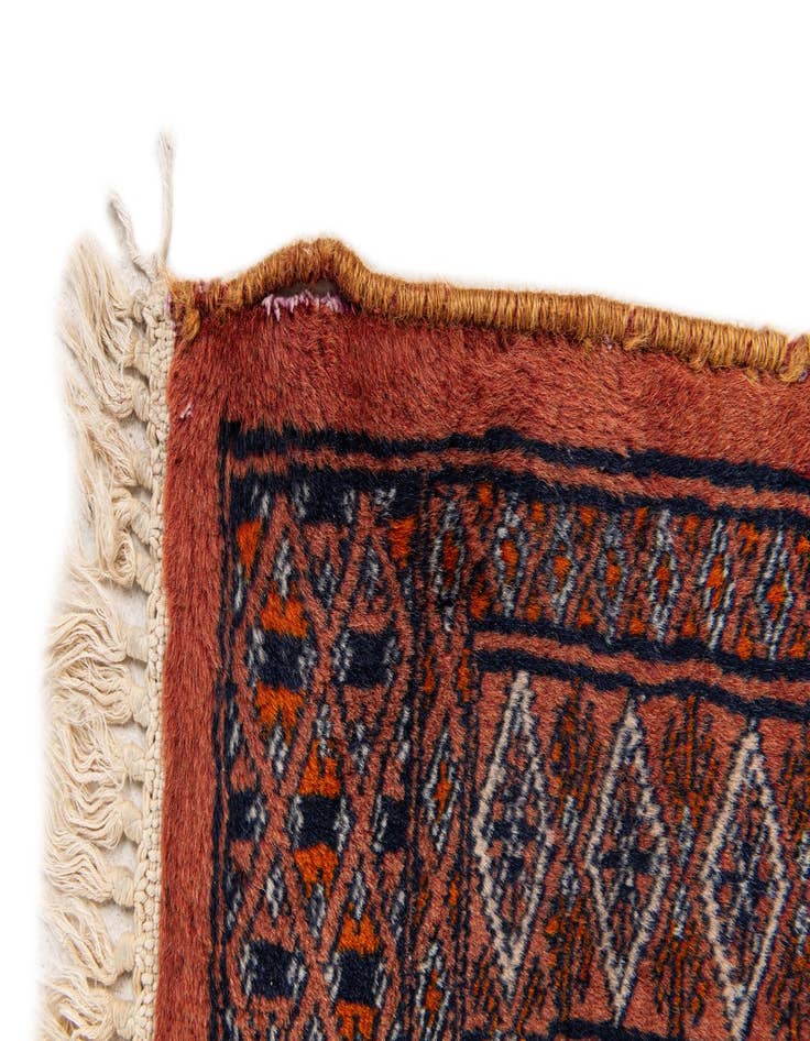 Detail image of  2' 1 x 2' 1  Hand Knotted Bokhara Oriental Wool Square Rug