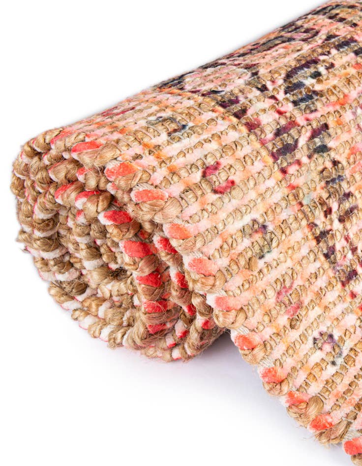 Detail image of  7' 10 x 7' 10 Chenille Jute Square Rug