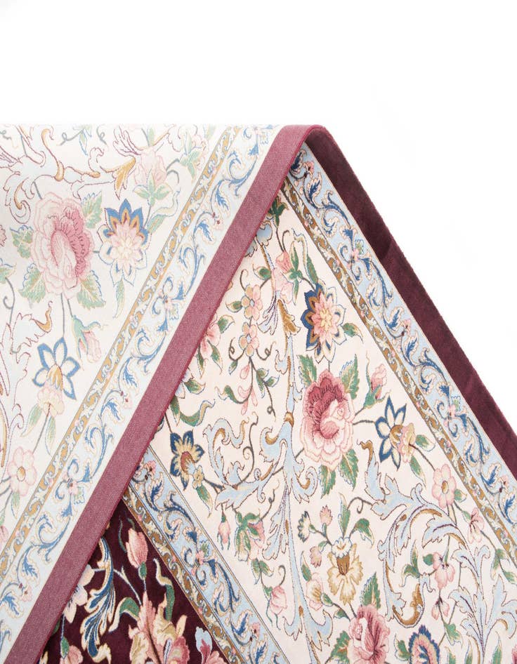 Detail image of  8' 2 x 8' 2 Ghom Design Square Rug