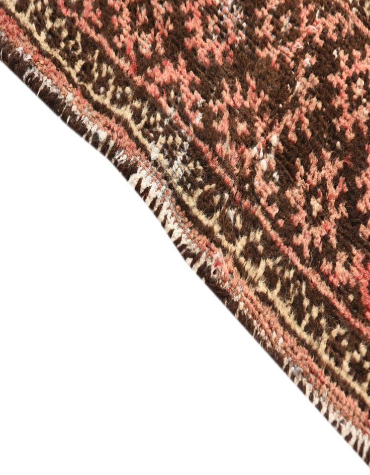 Detail image of  4' x 4' 7  Hand Knotted Hamedan Persian Wool Square Rug