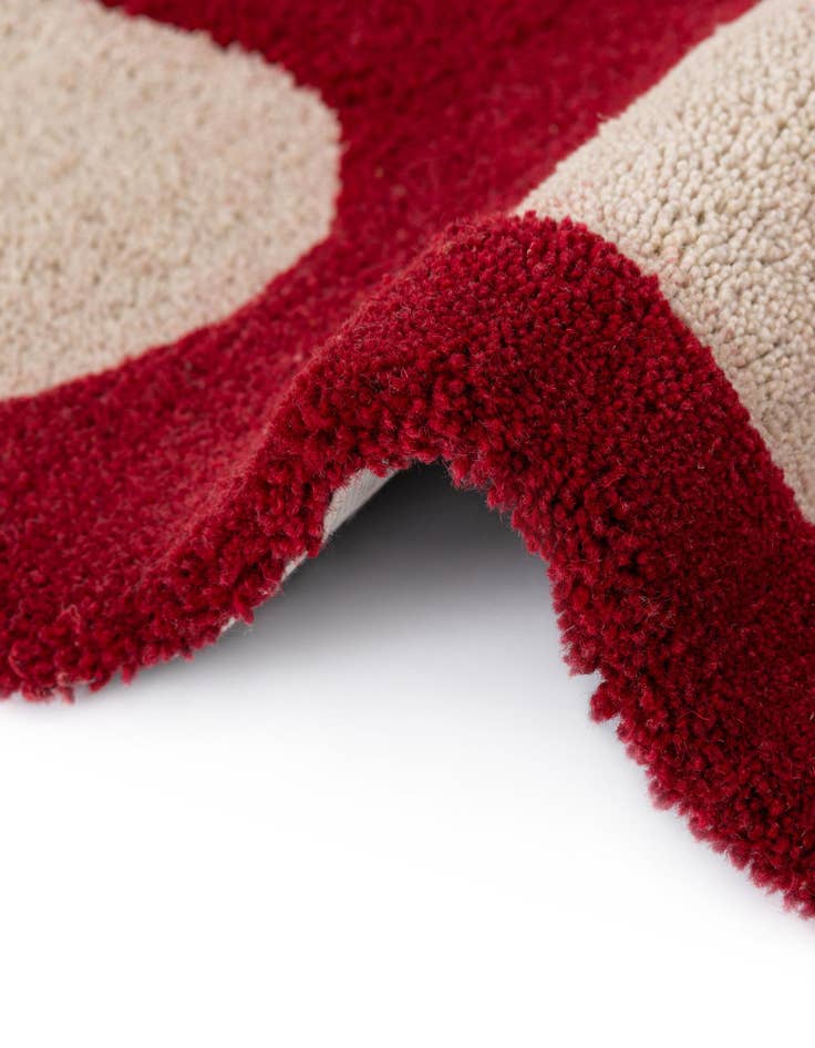 Detail image of  6' 1 x 6' 1 Handtufted Wool Square Rug