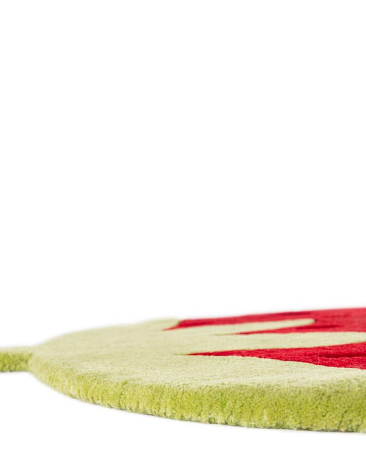 Detail image of  4' 6 x 5' 3 Happy Rugs Strawberry Wool Square