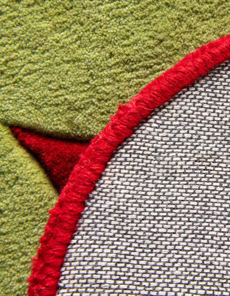 Detail image of  4' 6 x 5' 3 Happy Rugs Strawberry Wool Square