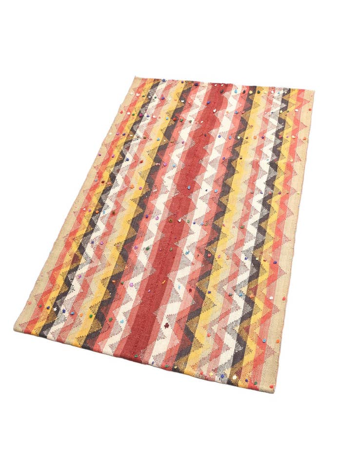 Detail image of  4' 3 x 5' 4 Jajim Square Rug