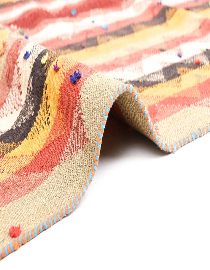 Detail image of  4' 3 x 5' 4 Jajim Square Rug