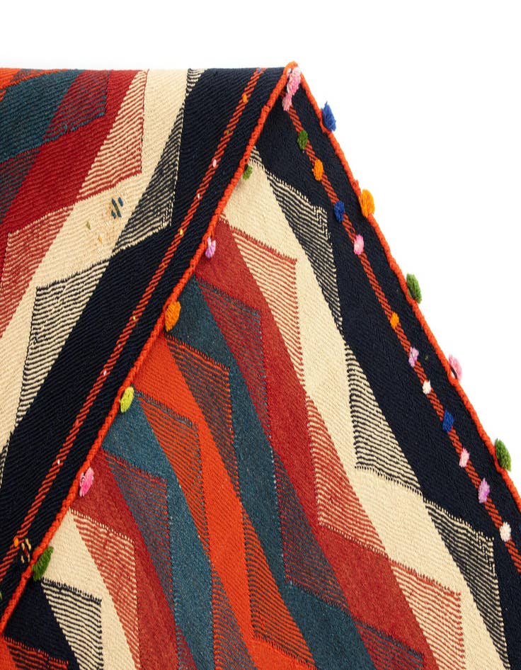 Detail image of  5' 8 x 6' 2 Jajim Wool Square Rug