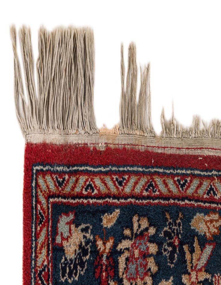 Detail image of  2' 11 x 2' 11  Hand Knotted Kashan Wool Square Rug