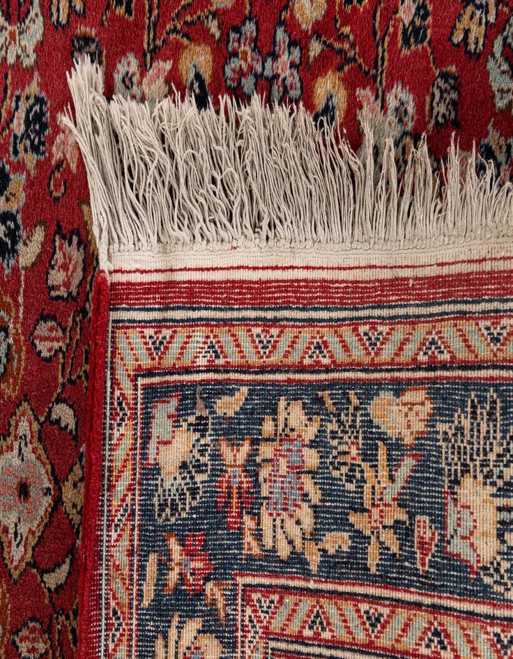 Detail image of  2' 11 x 2' 11  Hand Knotted Kashan Wool Square Rug