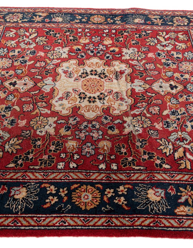 Detail image of  2' 11 x 2' 11  Hand Knotted Kashan Wool Square Rug