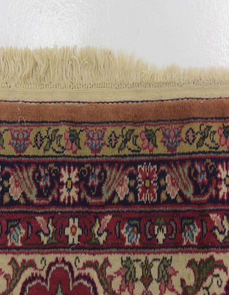 Detail image of  11' 6 x 13' 5  Hand Knotted Kashmir Wool Square Rug