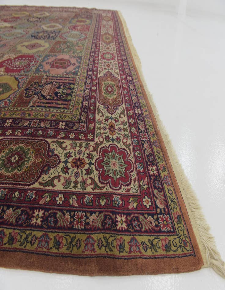 Detail image of  11' 6 x 13' 5  Hand Knotted Kashmir Wool Square Rug