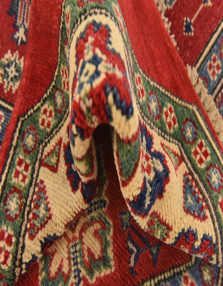 Detail image of  3' 2 x 3' 3  Hand Knotted Kazak Square Rug