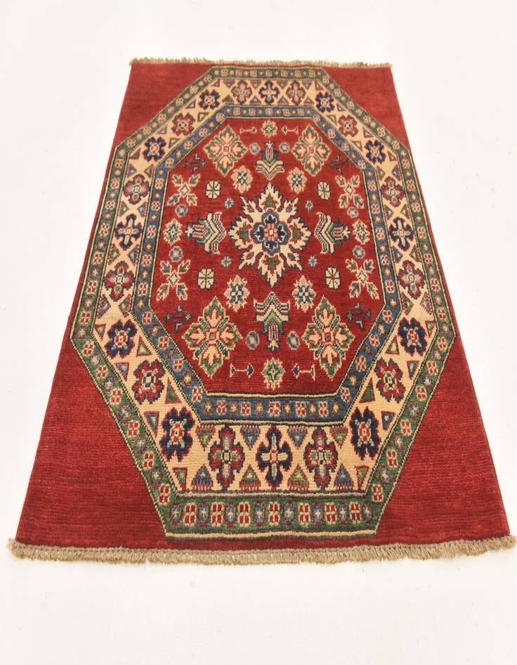 Detail image of  3' 2 x 3' 3  Hand Knotted Kazak Square Rug