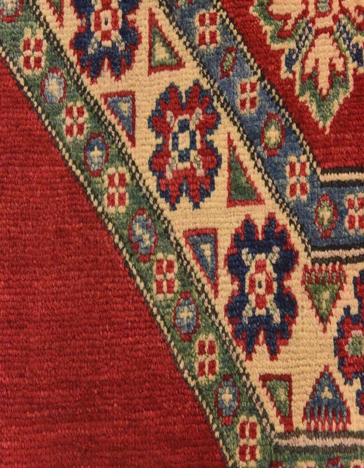 Detail image of  3' 2 x 3' 3  Hand Knotted Kazak Square Rug