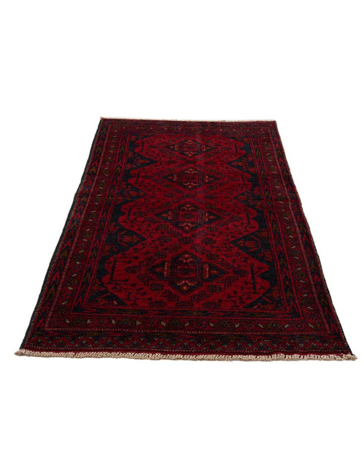 Detail image of  2' 7 x 6' 6  Hand Knotted Khal Mohammadi Wool Square Rug