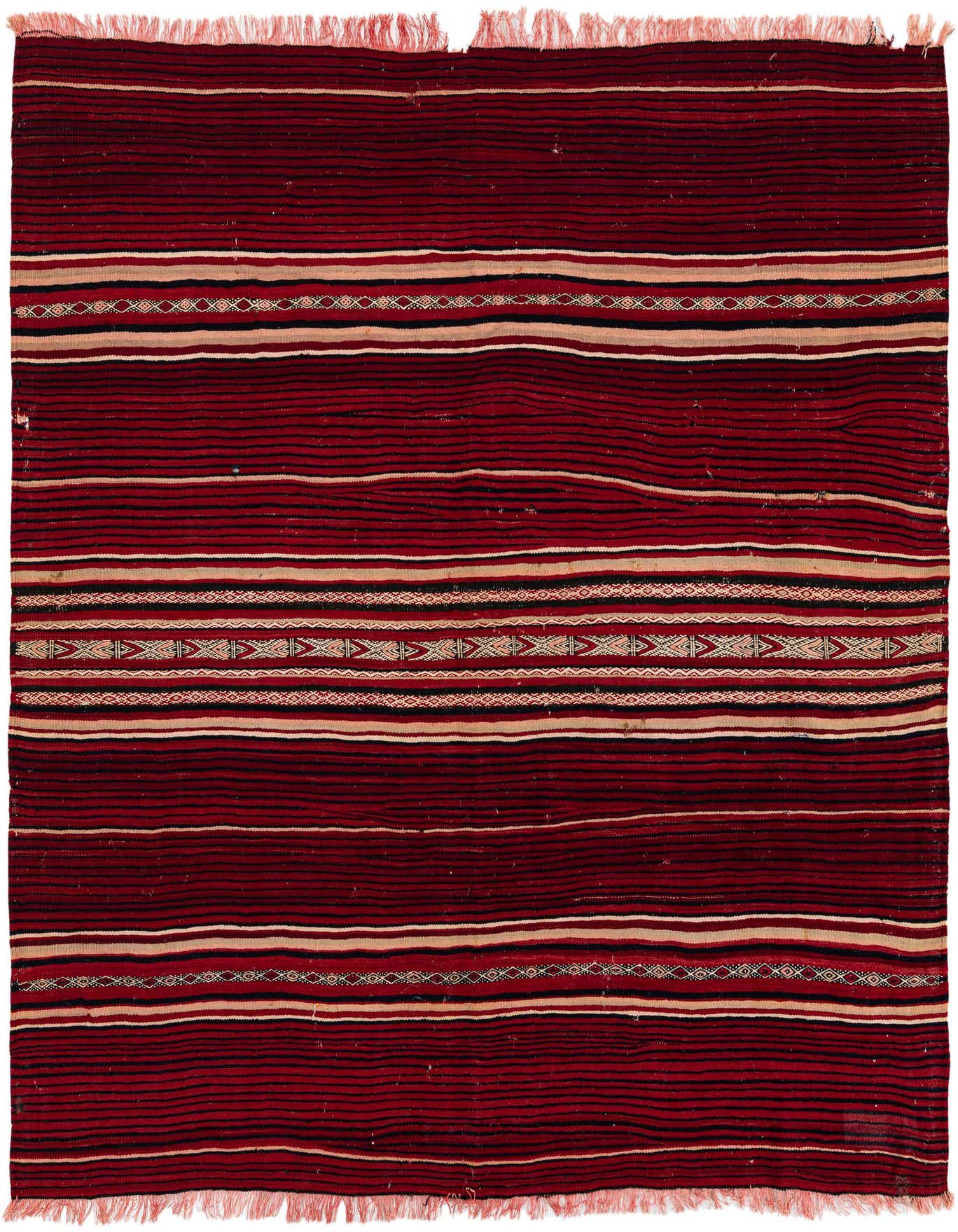 Primary image  5' 10 x 6' 10  Hand Woven Kilim Dhurrie Wool Square Rug