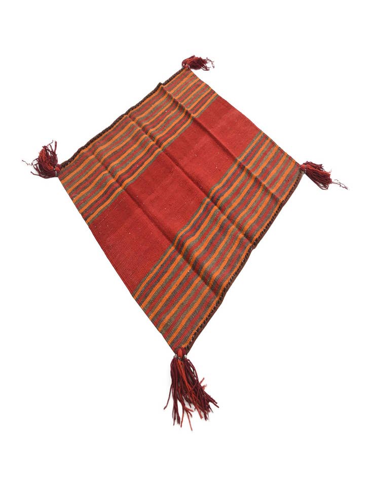 Detail image of  3' 6 x 3' 9  Hand Woven Kilim Fars Wool Square Rug