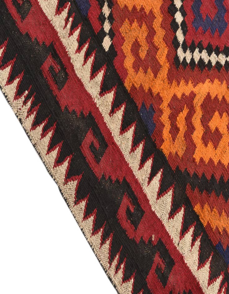 Detail image of  4' 4 x 4' 6  Hand Woven Kilim Fars Wool Square Rug
