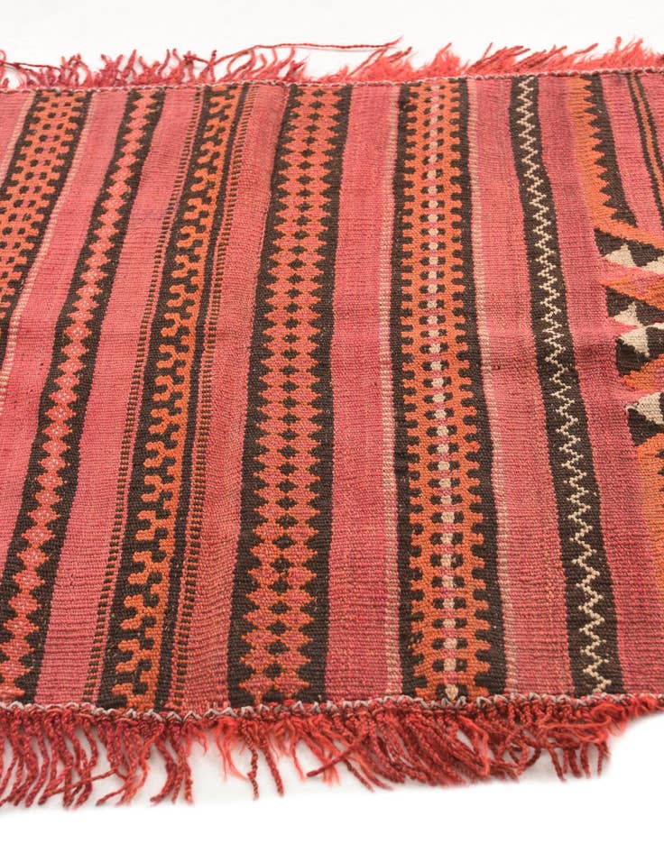 Detail image of  4' 2 x 4' 3  Hand Woven Kilim Fars Wool Square Rug