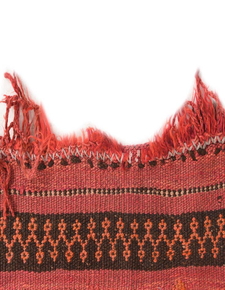 Detail image of  4' 2 x 4' 3  Hand Woven Kilim Fars Wool Square Rug