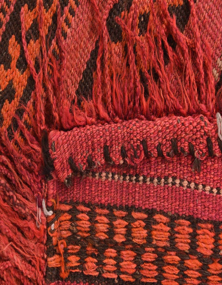 Detail image of  4' 2 x 4' 3  Hand Woven Kilim Fars Wool Square Rug