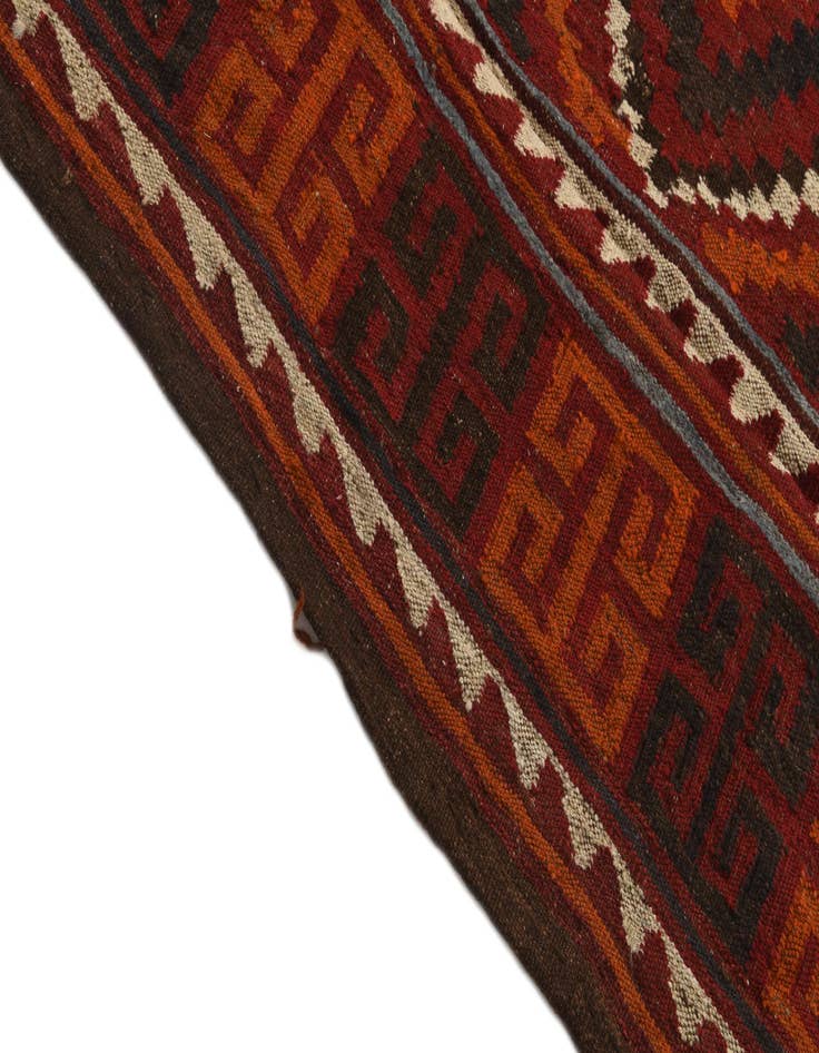 Detail image of  4' 6 x 4' 6  Hand Woven Kilim Fars Wool Square Rug
