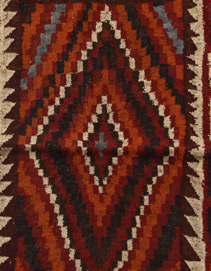 Detail image of  4' 6 x 4' 6  Hand Woven Kilim Fars Wool Square Rug