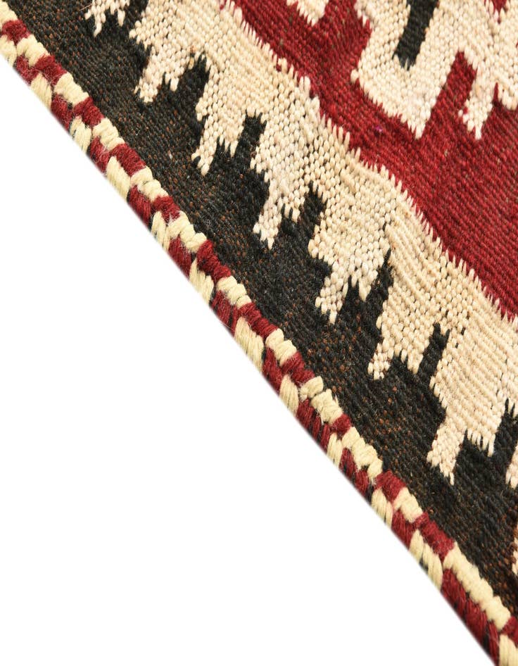 Detail image of  3' 9 x 4' 1  Hand Woven Kilim Fars Wool Square Rug