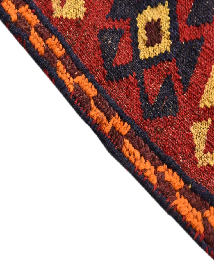 Detail image of  4' x 4' 3  Hand Woven Kilim Fars Wool Square Rug