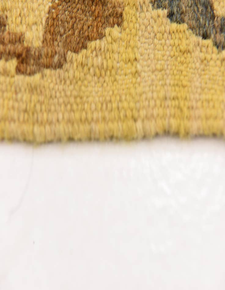 Detail image of  3' 1 x 3' 6  Hand Woven Kilim Maymana Wool Square Rug