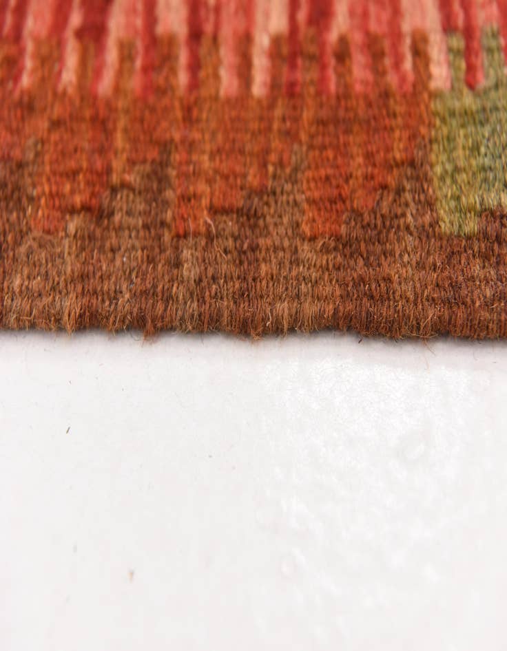 Detail image of  3' 3 x 3' 4  Hand Woven Kilim Maymana Wool Square Rug