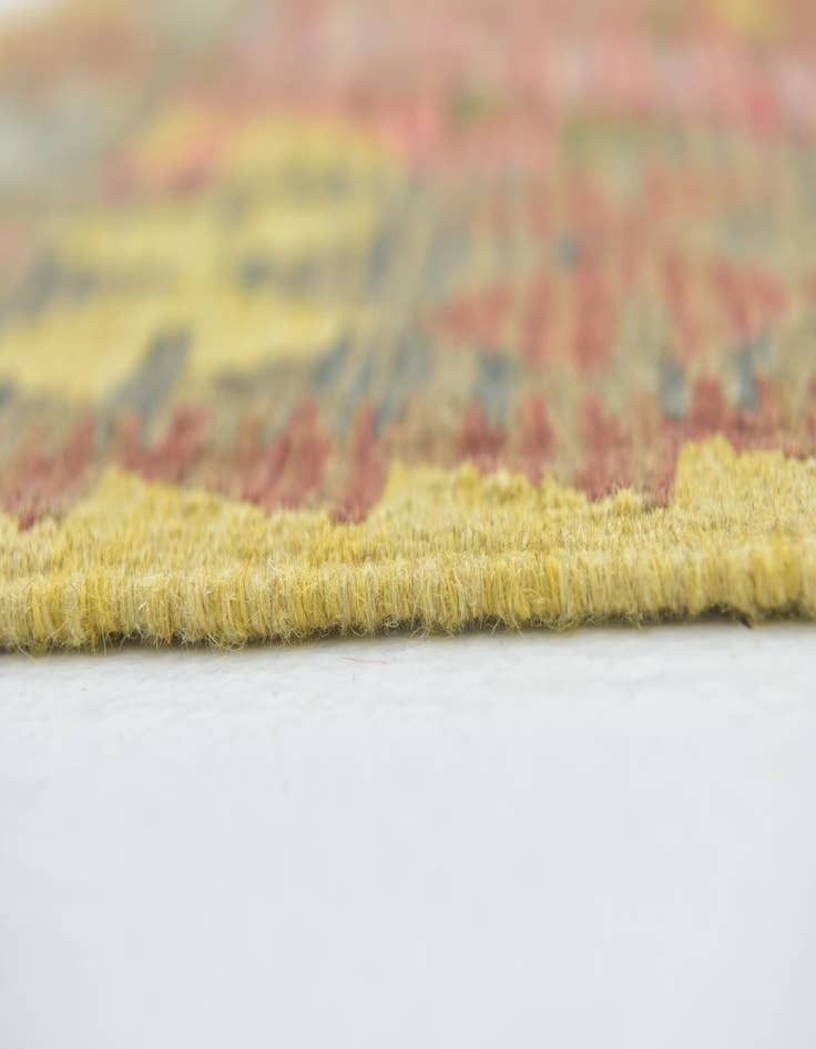 Detail image of  3' 2 x 3' 7  Hand Woven Kilim Maymana Wool Square Rug