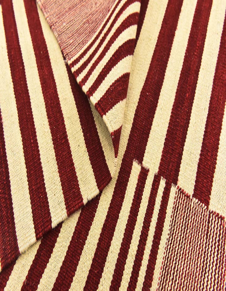 Detail image of  6' x 7' 5  Hand Woven Kilim Modern Wool Square Rug
