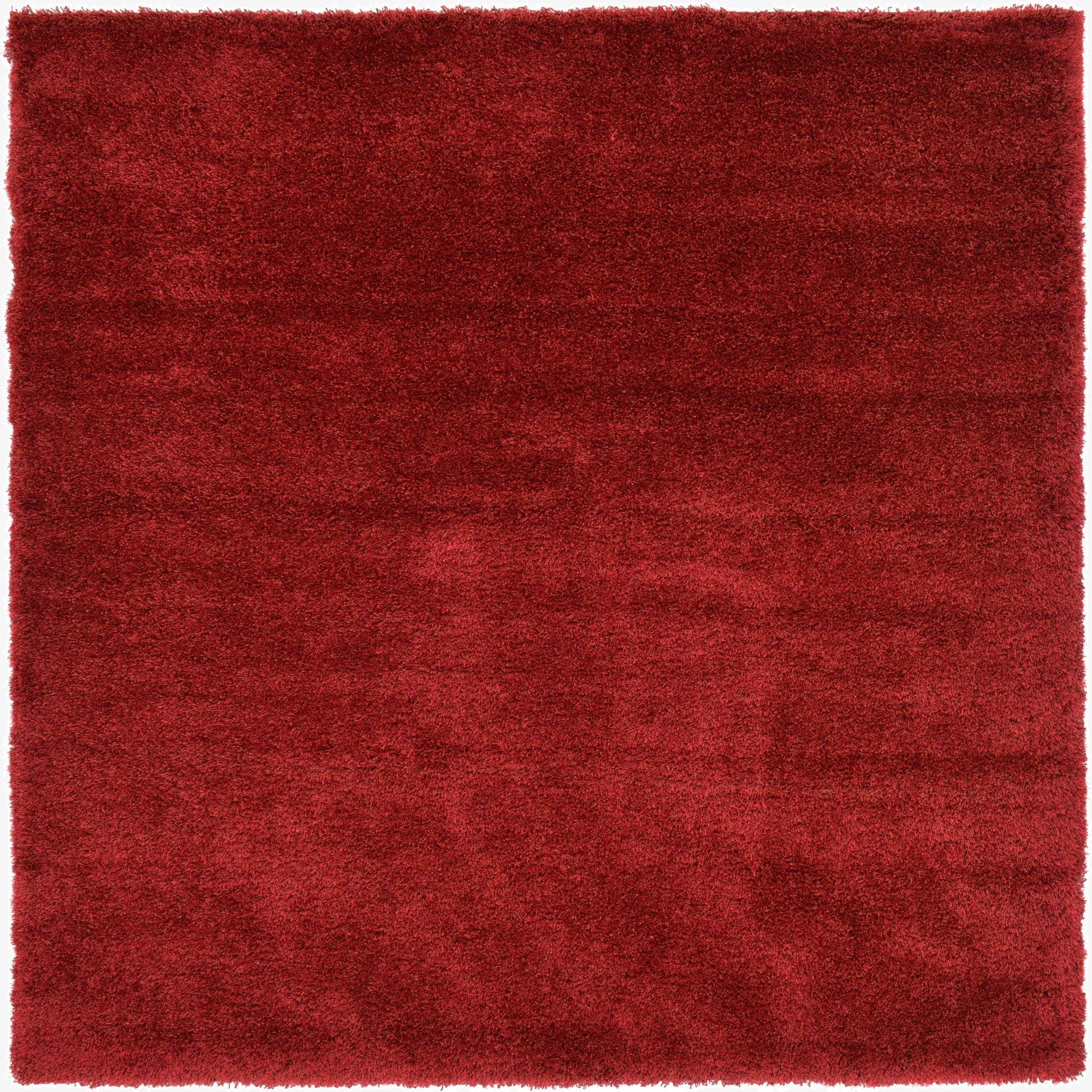  8' x 8' Luxury Solid Shag Square Rug