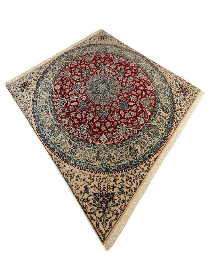 Detail image of  7' 3 x 7' 5 Nain Square Rug