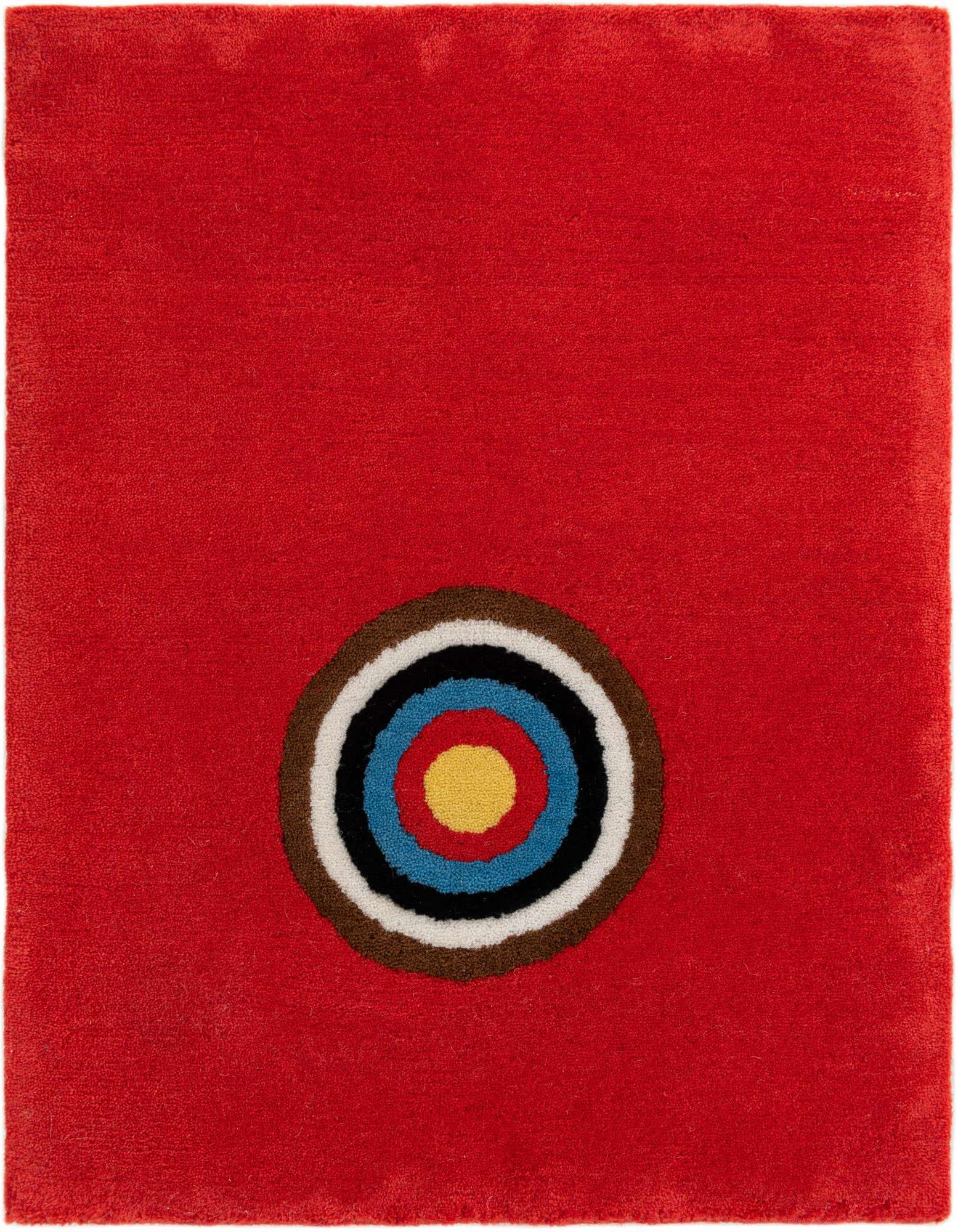 Primary image  1' 7 x 2'  Hand Knotted Nepal Wool Square Rug