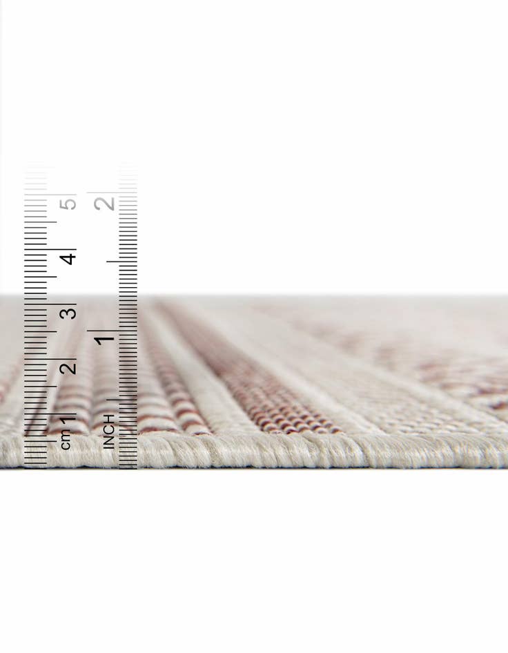Detail image of  7' 10 x 7' 10  Washable Ribbon Indoor / Outdoor Square Rug