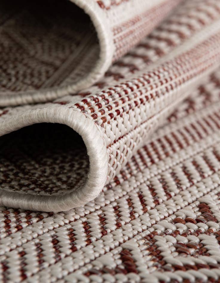 Detail image of  7' 10 x 7' 10  Washable Ribbon Indoor / Outdoor Square Rug