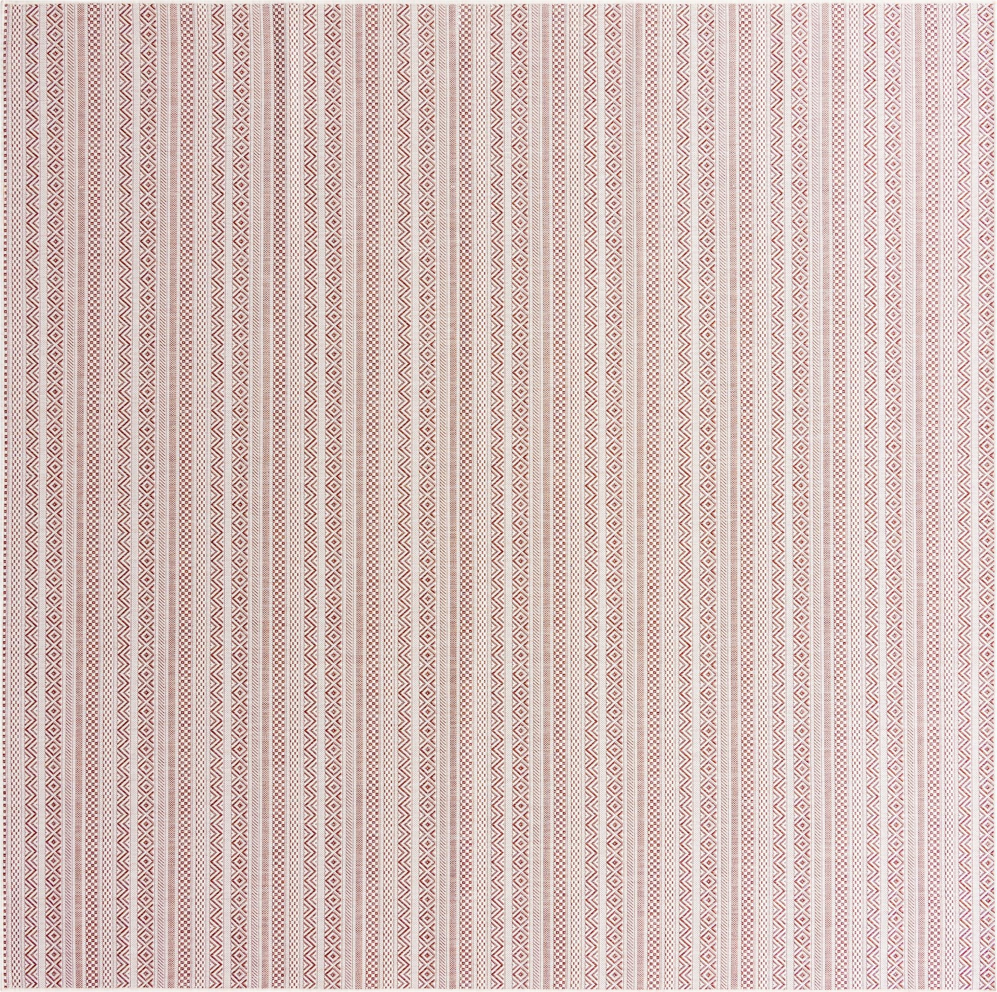  10' x 10'  Washable Ribbon Indoor / Outdoor Square Rug