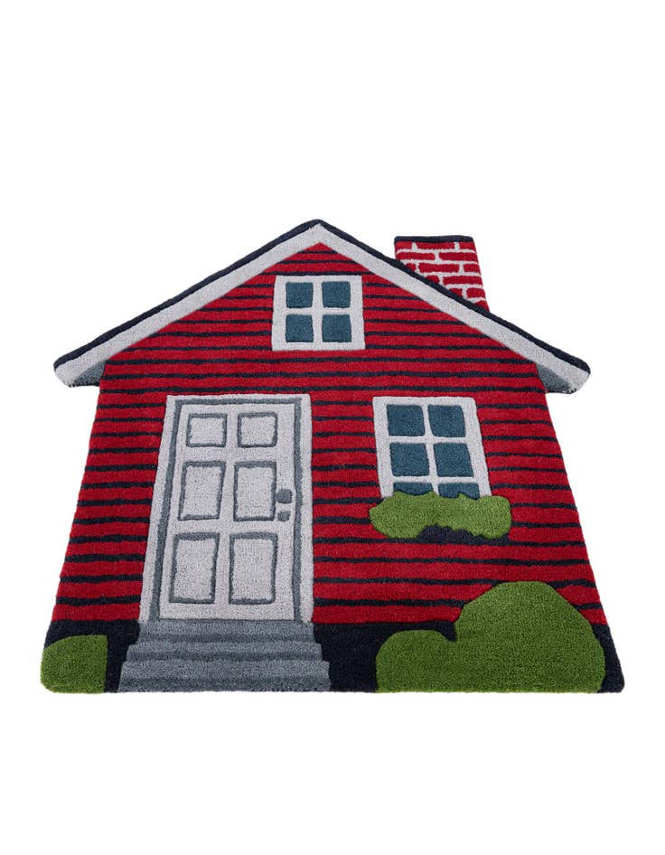 Detail image of  3' x 3' 1 Playtime Kids Wool Square Rug