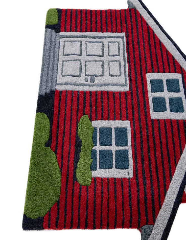 Detail image of  3' x 3' 1 Playtime Kids Wool Square Rug