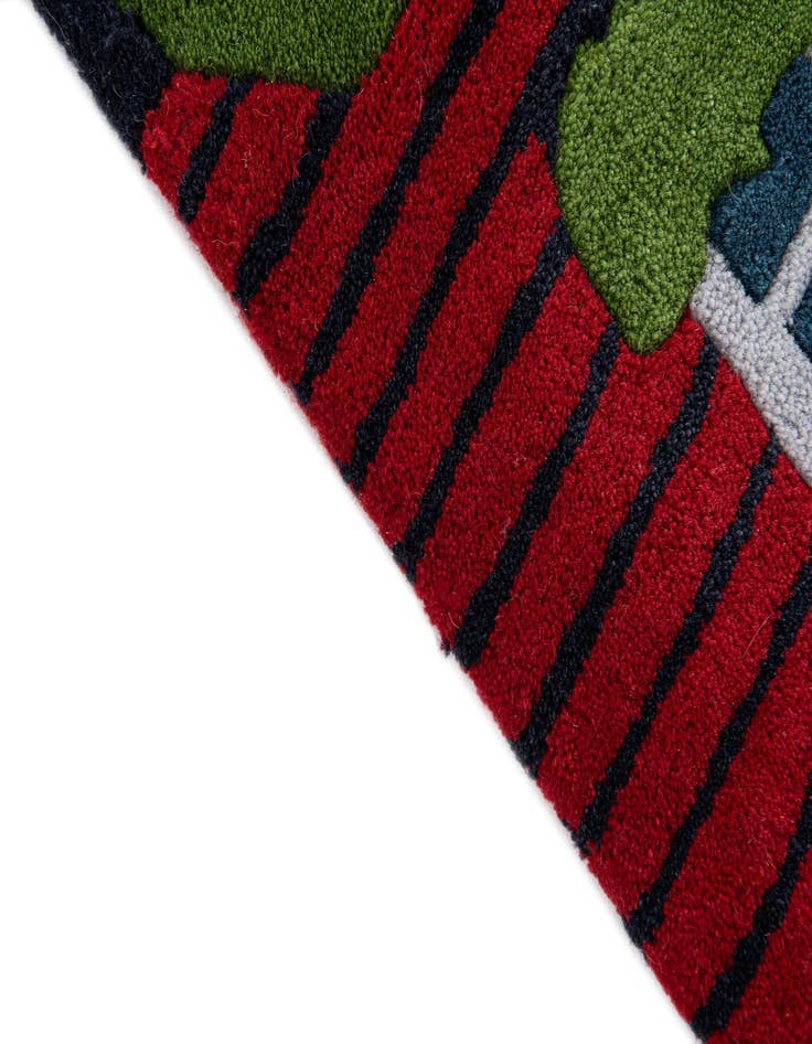 Detail image of  3' x 3' 1 Playtime Kids Wool Square Rug