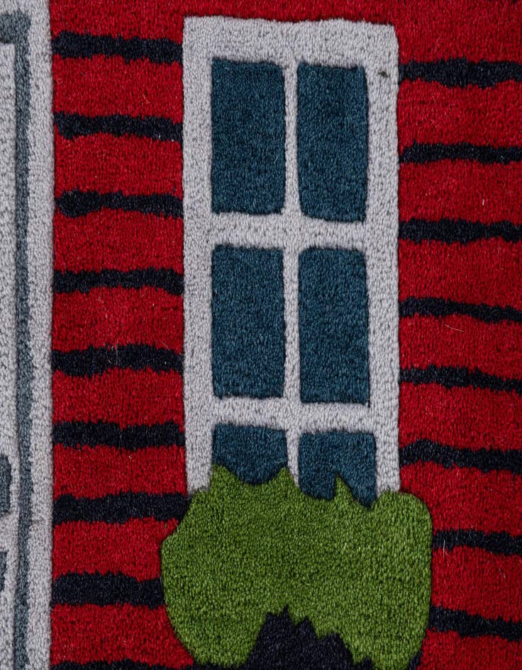 Detail image of  3' x 3' 1 Playtime Kids Wool Square Rug