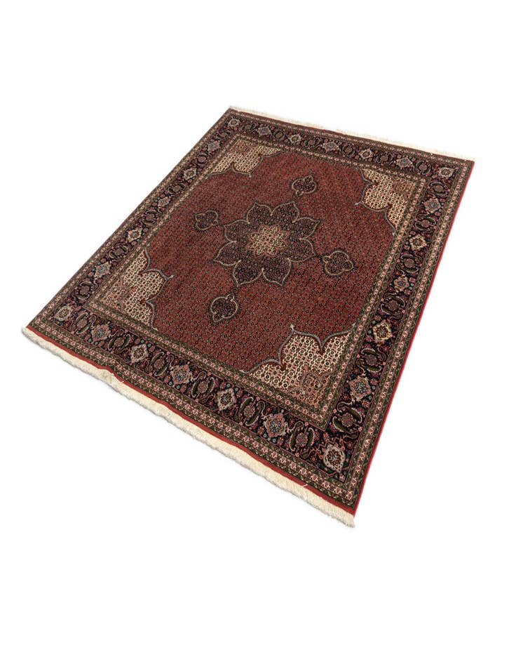 Detail image of  6' 9 x 6' 11 Tabriz Mahi Square Rug