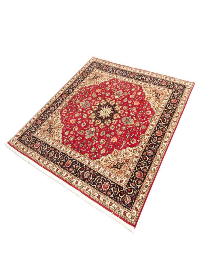 Detail image of  6' 6 x 6' 8 Tabriz Square Rug