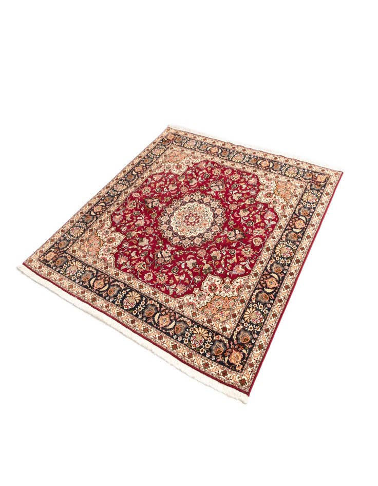 Detail image of  6' 6 x 6' 7 Tabriz Square Rug