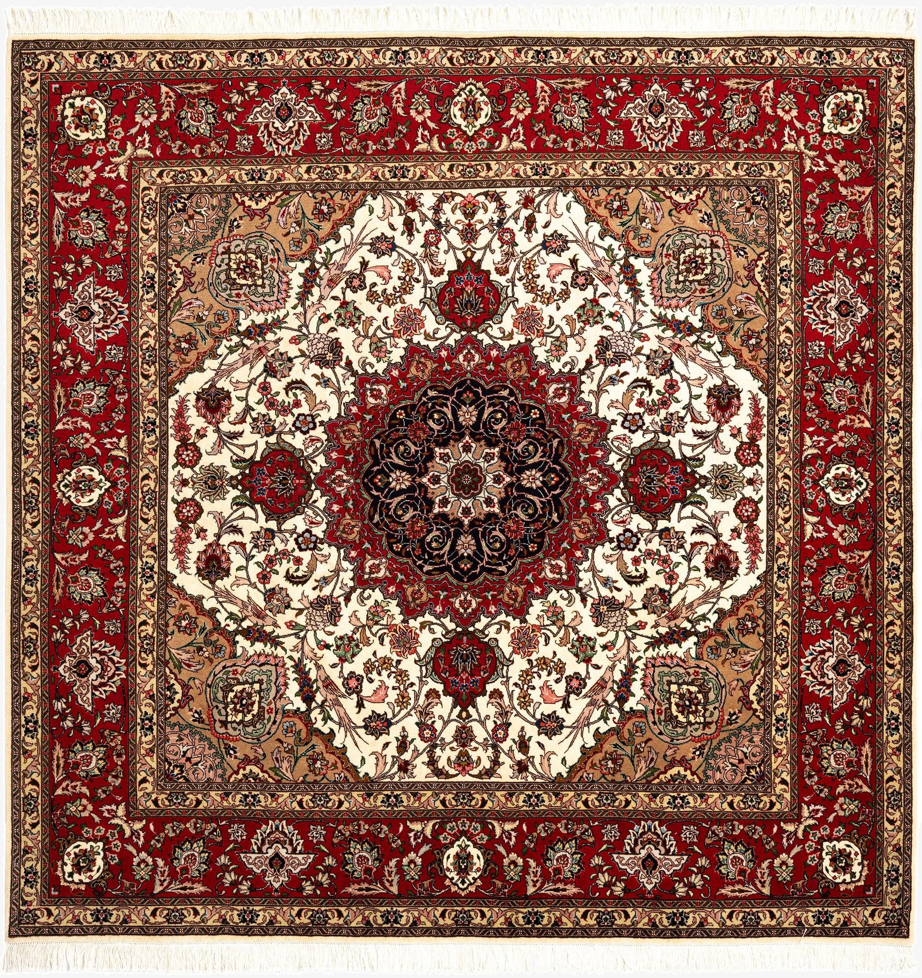  6' 8 x 6' 8 Tabriz Square Rug
